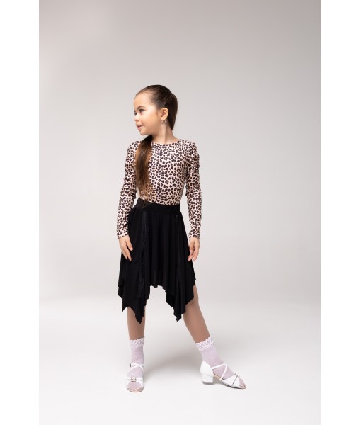 Спідниця дитяча асимітрична з бахромою