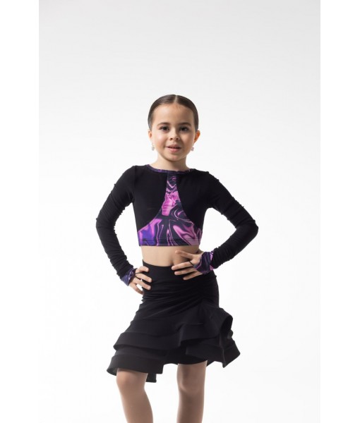 Топ з довгим рукавом через палець