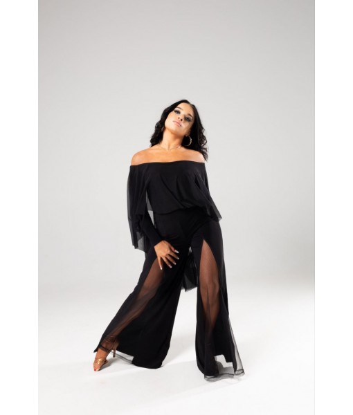 Брюки зі вставкою сітка попереду