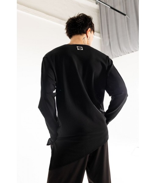 Футболка із спорт сітки з довгим рукавом Футболка із спорт сітки з довгим рукавом