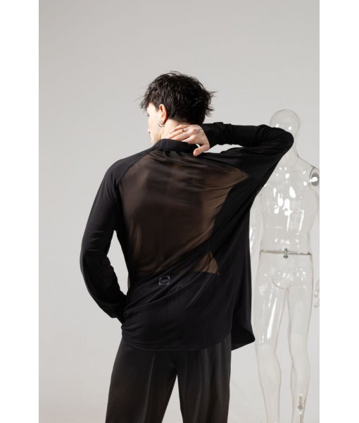 Сорочка з сіткою на спині