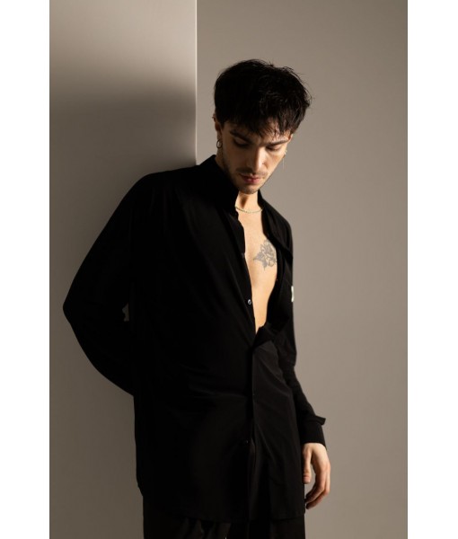 Сорочка з сіткою на спині