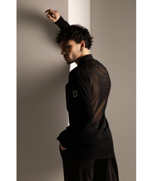 Сорочка з сіткою на спині